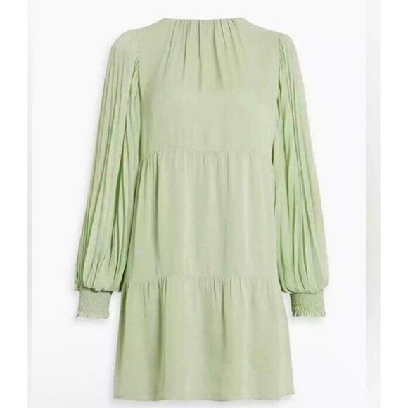 ALICE + OLIVIA Antonette Pleated Long Sleeve Dress Size S NWT - Picture 5 of 14